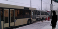 В Минске автобус врезался в маршрутку и создал "паравозик"