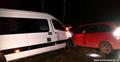 В Барановичском районе маршрутка с людьми лоб в лоб столкнулась с Opel Zafira.